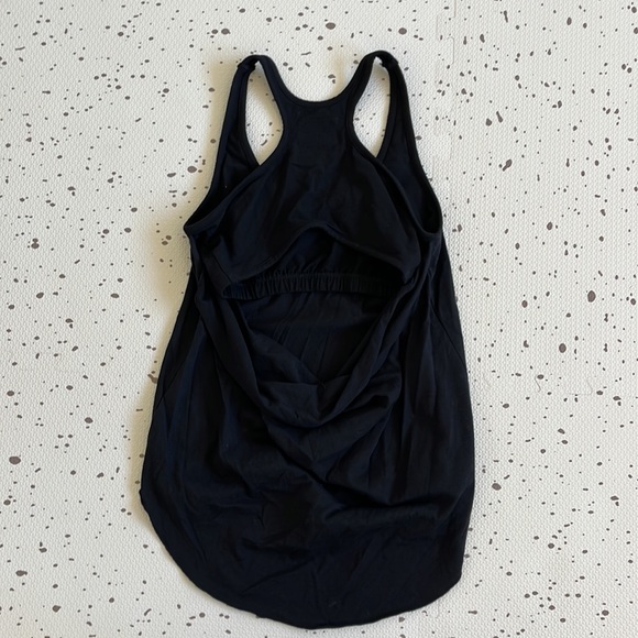 💘 CHASER - BLACK RACERBACK DRAPE BACK TANK - NWT - Picture 2 of 3